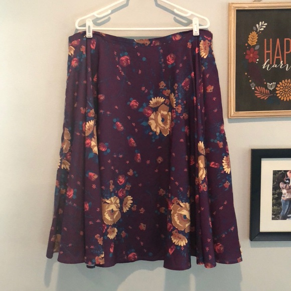 Modcloth Dresses & Skirts - Purple floral ModCloth skirt